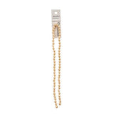 Crystal Lane Bicone 6mm Opaque Cream AB 2x7" Strand
