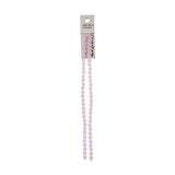 Crystal Lane Bicone 6mm Opaque Pink 2x7" Strand