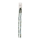 Crystal Lane Bicone 6mm Opaque Green Iris 2x7" Strand
