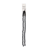 Crystal Lane Bicone 6mm Opaque Black 2x7" Strand