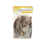 Rooster Saddle Hackle Feathers Natural 20g