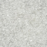 11/0 Toho Seed Beads #2711 Crystal / Bright Blue 8-9g Vial