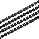 Metal Rhinestone Banding 2mm Jet Black 10yd/pk