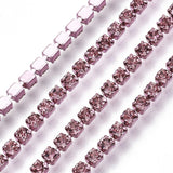 Metal Rhinestone Banding 2mm Light Rose 10yd/pk