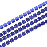 Metal Rhinestone Banding 2mm Sapphire by the Yard