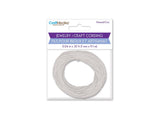 Craft Medley Waxed Cotton Cord 1mm White 10yd