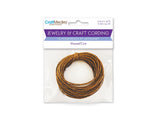 Craft Medley Waxed Cotton Cord 1mm Dark Natural 10yd