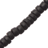 Wood Pukalet Coconut Beads Black 16" Strand
