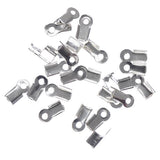 3.5mm Cord Ends Silver 100/pk
