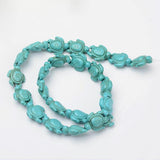 Turquoise Turtle Beads 14x18mm Blue (Synthetic/Dyed) 15-16" Strand