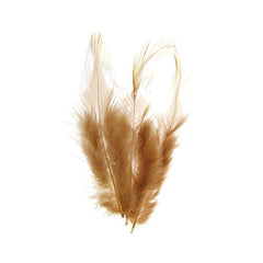 Rooster Saddle Hackle Feathers 3-6" Brown 3g