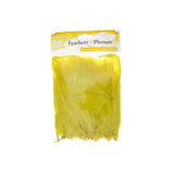 Marabou Feathers Bulk Yellow 20g