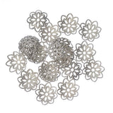 10mm Nickel Filligree Bead Caps 50/pk
