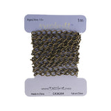 Chain Curb 3.5x5mm Links Antique Brass 1m
