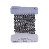 Chain Rolo 2x2.5mm Links Hematite 1m
