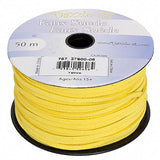 Faux Suede 3mm Lace 50m Yellow