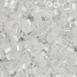 10/0 Czech 2 Cut Seed Beads Opaque Pearl White 22g