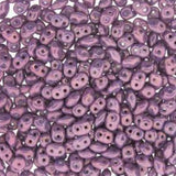 *Czech Miniduo Beads Vega On Chalk 6g