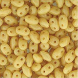 *Czech Miniduo Beads Ivory 8g