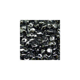 *Czech Superuno Beads Jet Hematite 22g