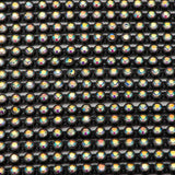 Plastic Rhinestone Banding 2mm Black/Crystal AB by the Yard
