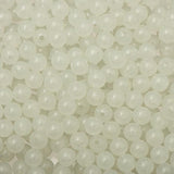 Round Plastic Beads 6mm Glow In The Dark 1000/pk