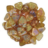 *Czech Triangle Beads 6mm Rosaline Celsian 9g