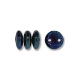 *Czech Lentil Beads Iris Blue 50/strand