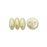 *Czech Lentil Beads Pastel Cream 50/strand