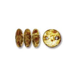 *Czech Lentil Beads Crystal Picasso 50/strand