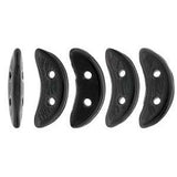 *Czech Crescent Beads Jet 5g Vial