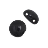 *Czech Candy Beads 8mm Opaque Black 22/strand