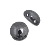 *Czech Candy Beads 8mm Black Luster 22/strand