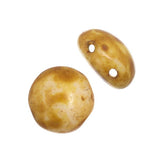 *Czech Candy Beads 8mm White Alabaster Travertine 22/strand