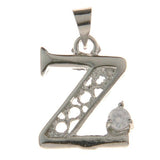 *Letter Z Rhinestone Pendant 21x14mm Each