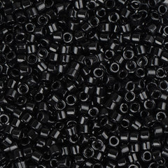 11/0 Delica Bead #0010 Opaque Black 5.2g