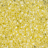 11/0 Delica Bead #0232 Pale Yellow Ceylon Lined 5.2g