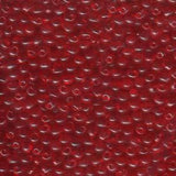 3.4mm Miyuki Drop Transparent Red Orange 25g