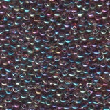 3.4mm Miyuki Drop Transparent Smoky Amethyst AB 25g