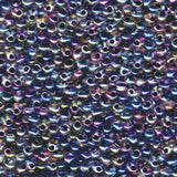 3.4mm Miyuki Drop Noir Lined Crystal AB 25g