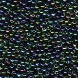 3.4mm Miyuki Drop Transparent Olive Green AB 25g