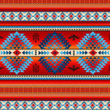 Cotton Fabric Southwestern Stripe #536 Terracotta - Half Yard