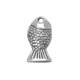 Fish Metal Charm 14x8mm 5/pk