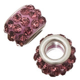 European Rhinestone Beads 12mm Light Amethyst  5/pk