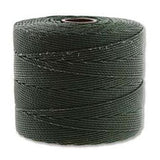 S-Lon Fine Bead Cord .4mm Evergreen 118yd Spool