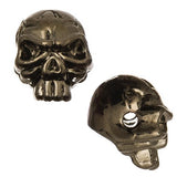 Metal Skull Beads 9x11mm Gunmetal 5/pk