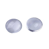 Glass Cabochons, 20mm Round Clear 20/pk