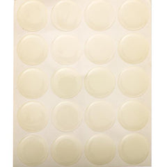 Epoxy Sticker Clear Round 1" Glow In The Dark 20/pk