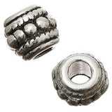 Metal Barrel Beads 8mm Antique Silver 10/pk