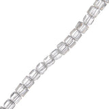 Chinese Crystal Cube 4mm Crystal 16" Strand